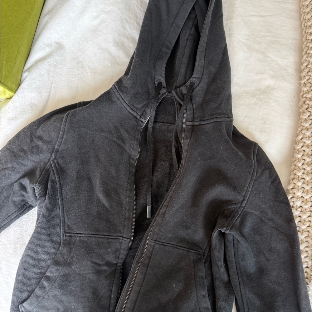 Lululemon Black Zip-Up Hooded Sweatshirt